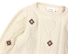 Lil Atelier fog strik pullover bomuld